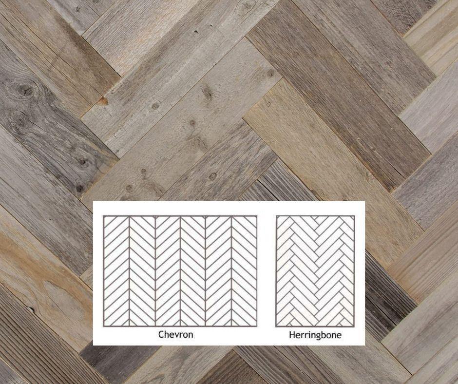 What is the difference between Chevron and Herringbone?