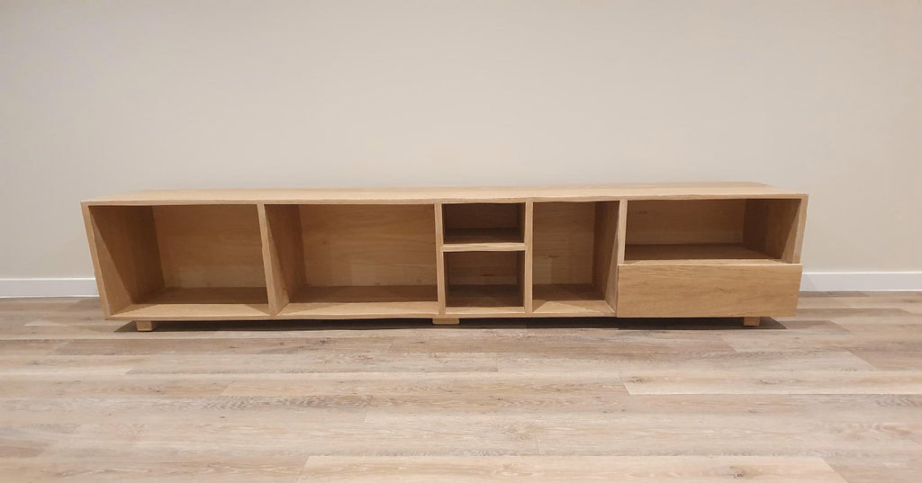 Solid Oak Media Centre, TV Stand and Book Shelf